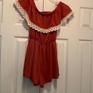 Off the shoulder romper